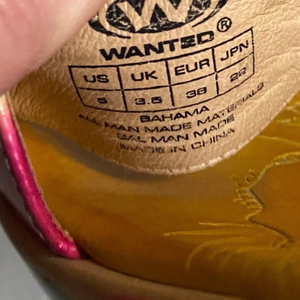 Y2K Wanted Bahama Yellow Colorblock Kitten Heel Slide Sandals 5 Artsy Resort 90s - Picture 6 of 7